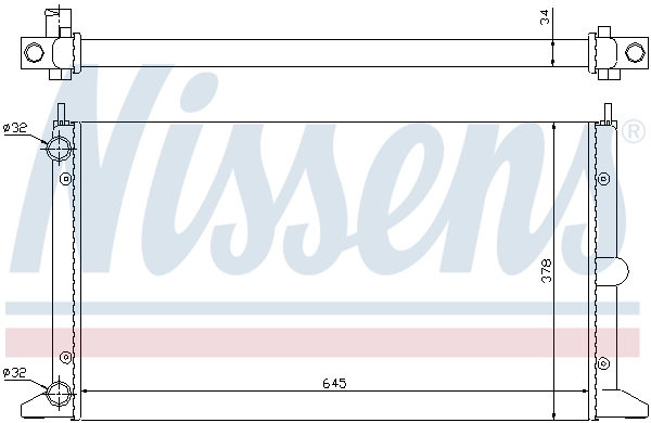 Радиатор 63993 Nissens