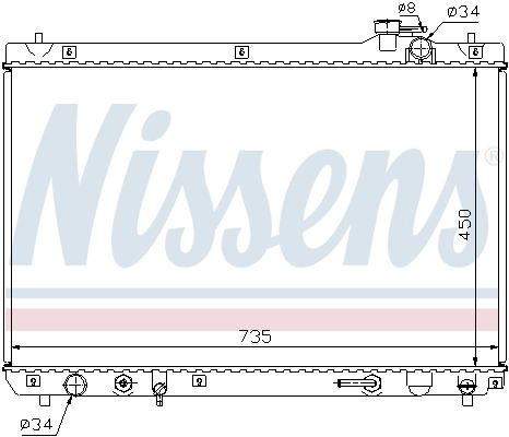Радиатор охлаждения Nissens 64766