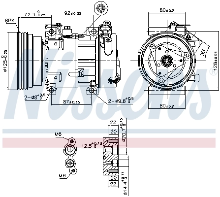 Купить 89148 Nissens Компрессор климатической установки