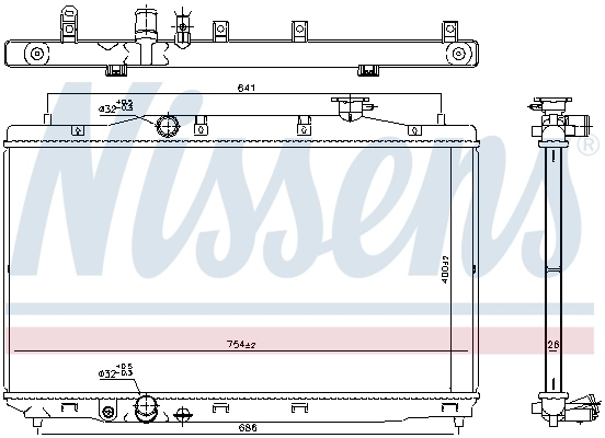 Радиатор 606294 Nissens