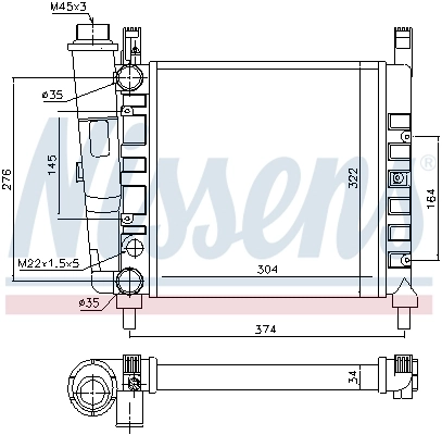 Радиатор охлаждения Magneti Marelli BM125