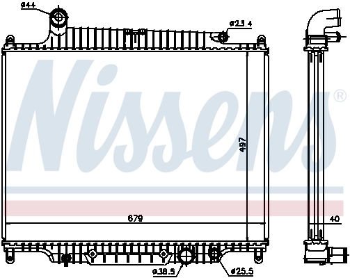 Радиатор 643222 Nissens