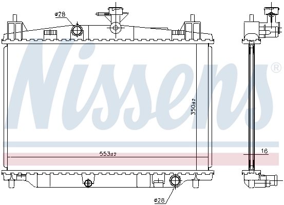 Радиатор 68504 Nissens