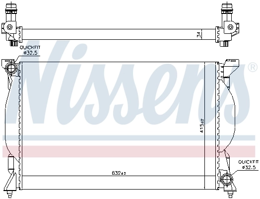 Радиатор охлаждения Nissens 60301A