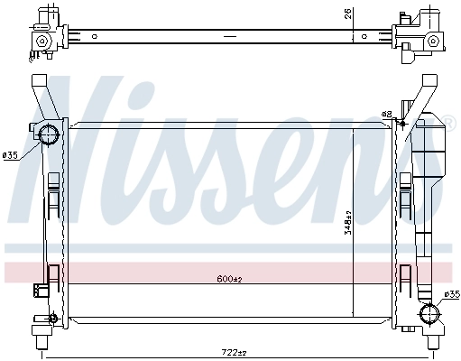 Радиатор 67106 Nissens