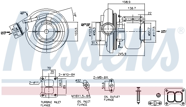 Турбокомпрессор Holset 4038612D