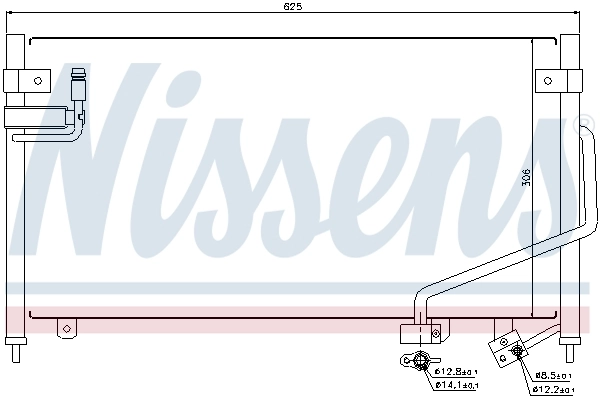Radiador de aparelho de ar condicionado Mazda 323 BA