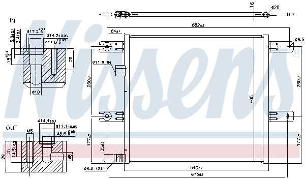 Радиатор охлаждения кондиционера Nissens 940541