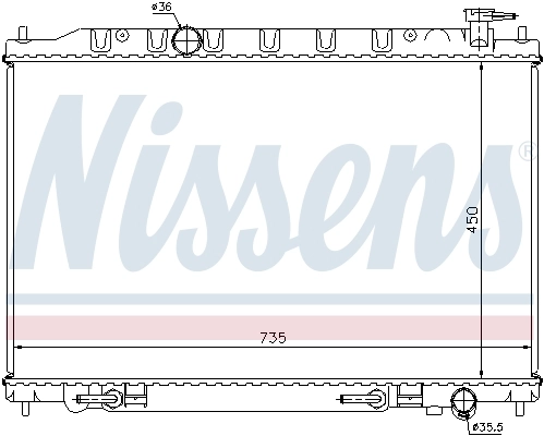 Радиатор охлаждения Nissens 68712