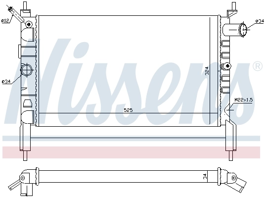 Радиатор 632761 Nissens