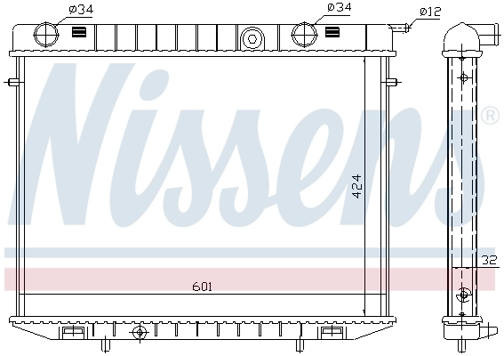Радиатор 63244 Nissens