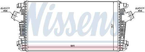 Radiador de intercooler Opel Astra