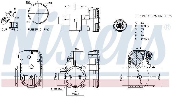 Заслонка воздушная Nissens 955103