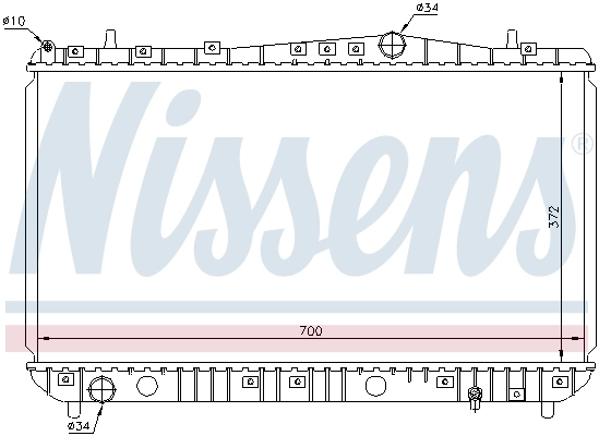 Радиатор 61633 Nissens