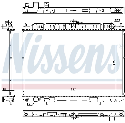 Радиатор 606161 Nissens
