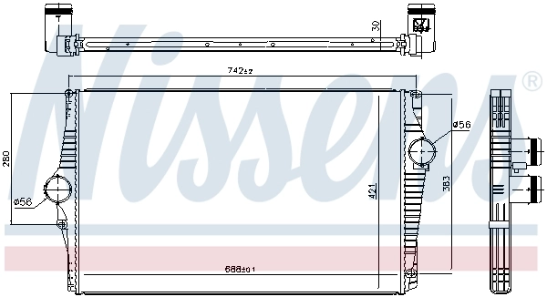 Интеркулер 96601 Nissens