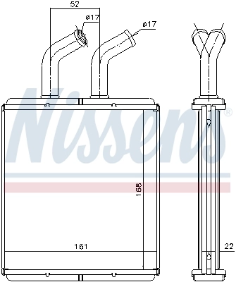 Радиатор отопителя Nissens 77514