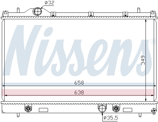 Радиатор охлаждения Nissens 69209