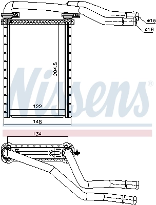 Радиатор печки 811535 VALEO