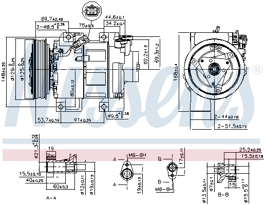 890293 Nissens Компрессор хладагента