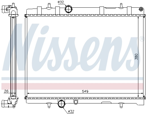 Радиатор 63605A Nissens