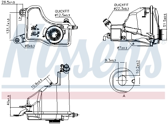  Расширительный бачок Nissens 996153