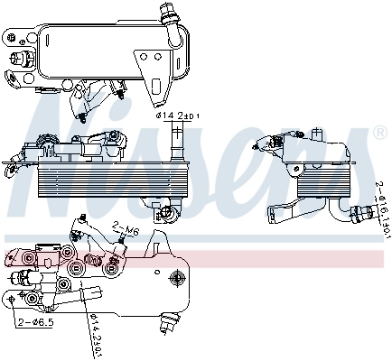 Радиатор охлаждения АКПП 3F115046 AND