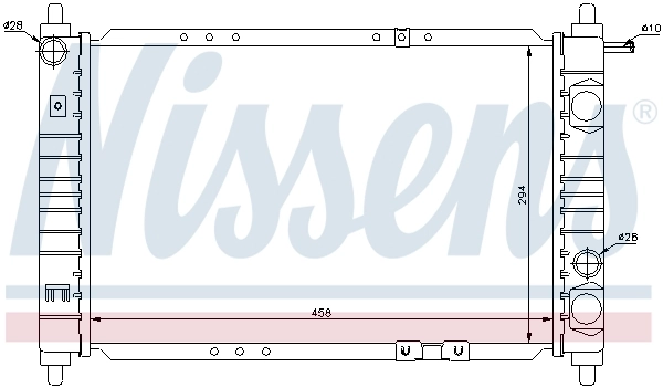 Радиатор 61653 Nissens