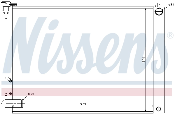 Радиатор 64660 Nissens