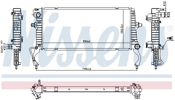 Радиатор 40C4085 Polcar