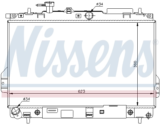 Радиатор 67480 Nissens
