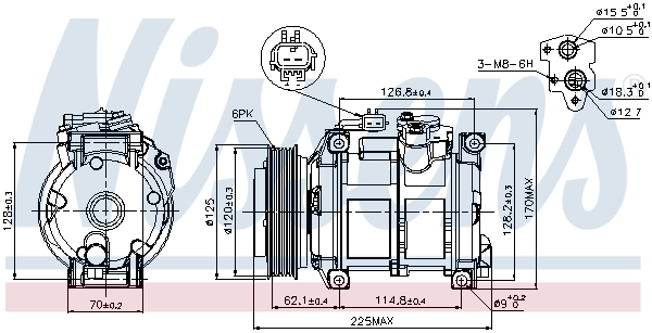 89074 Nissens Компрессор хладагента