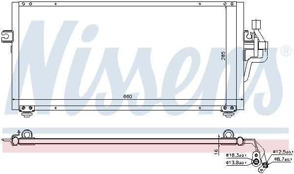 Конденсатор кондиционера Nissens 94357 цена, от 88.39 USD