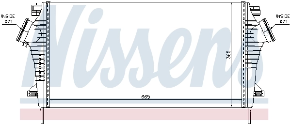 Интеркулер 96554 Nissens