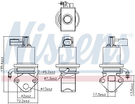 98158 Nissens Клапан рециркуляции отработавших газов EGR
