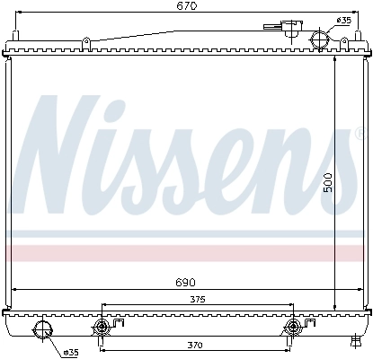 Радиатор 68715 Nissens
