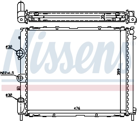 Радиатор 63855A Nissens