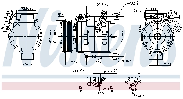 KD4561450 HCC Компрессор хладагента
