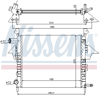 Радиатор 63856 Nissens