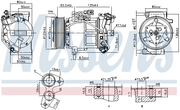 890653 Nissens Компрессор хладагента