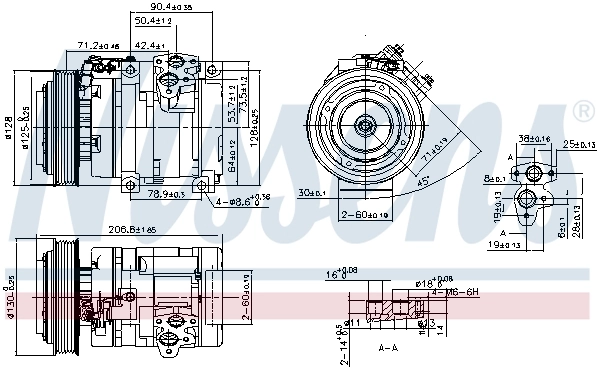 890371 Nissens Компрессор хладагента