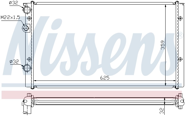 Радиатор 65248 Nissens