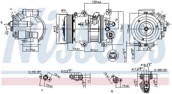Compressor de aparelho de ar condicionado Toyota Corolla E21