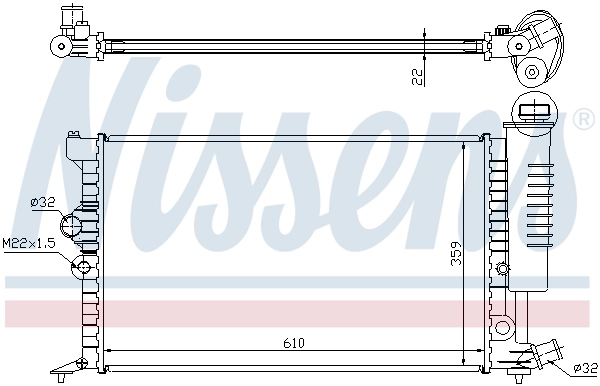 Радиатор 63713A Nissens