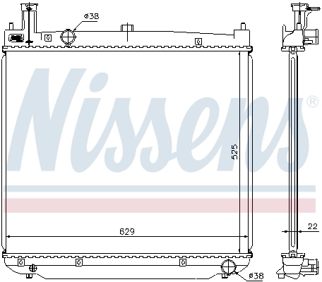Радиатор охлаждения Nissens 64649A