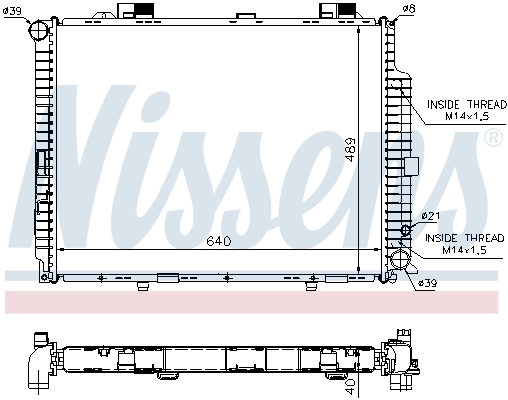Радиатор 62612A Nissens