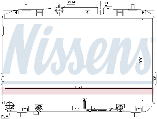 67489 Nissens Радиатор основной