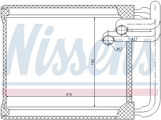 Радиатор отопителя Nissens 77632
