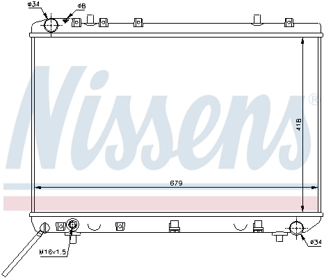Радиатор 61668 Nissens
