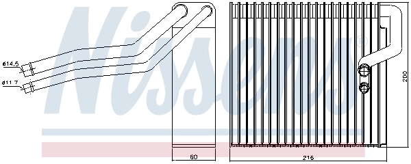 Испаритель кондиционера 92184 Nissens